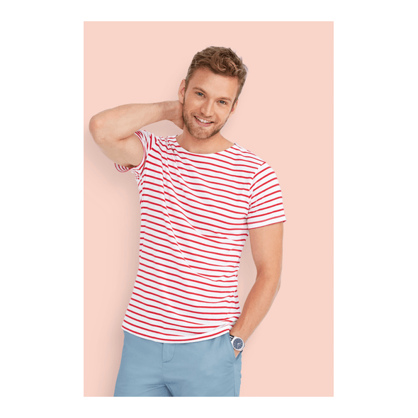 SOL'S | Men's Round Neck Striped T-Shirt